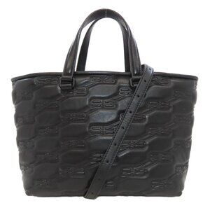 BALENCIAGA Black Leather Bag